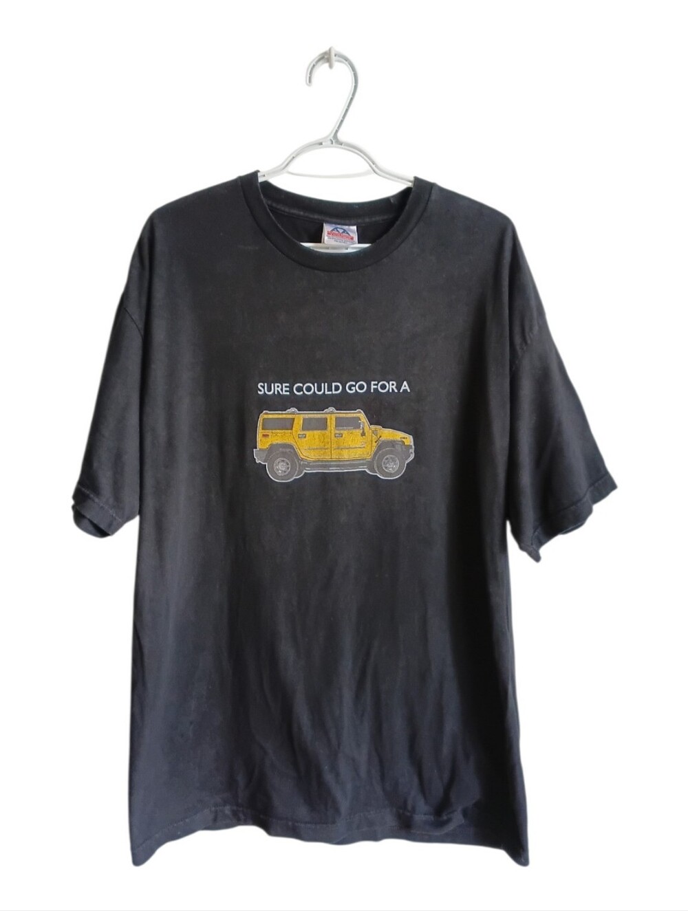 Vintage Black Sure Could Go For A Hummer T Shirt AAA XL Funny Humor Casual